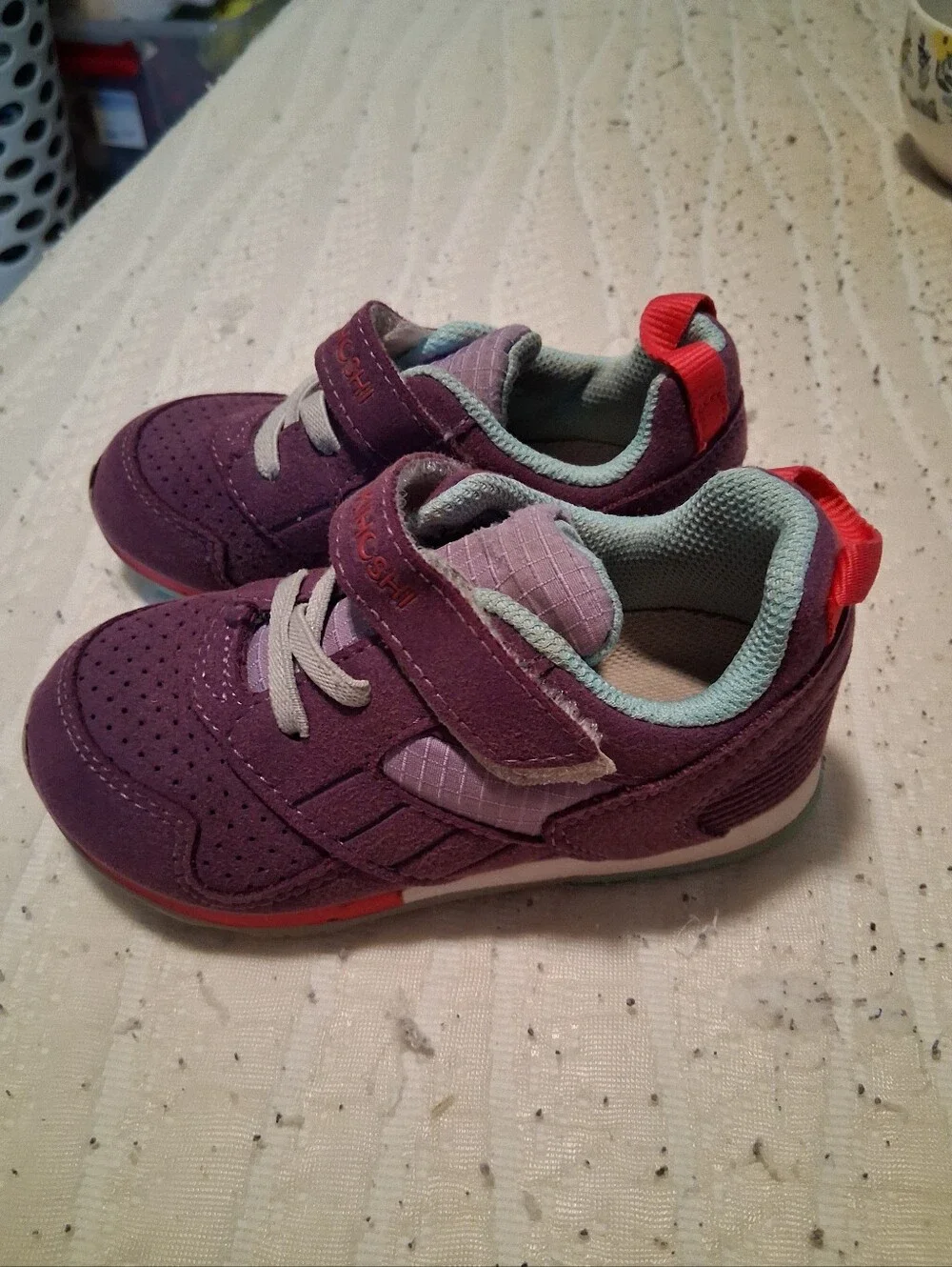 Tsukihoshi Purple Kids Sneakers Size 8